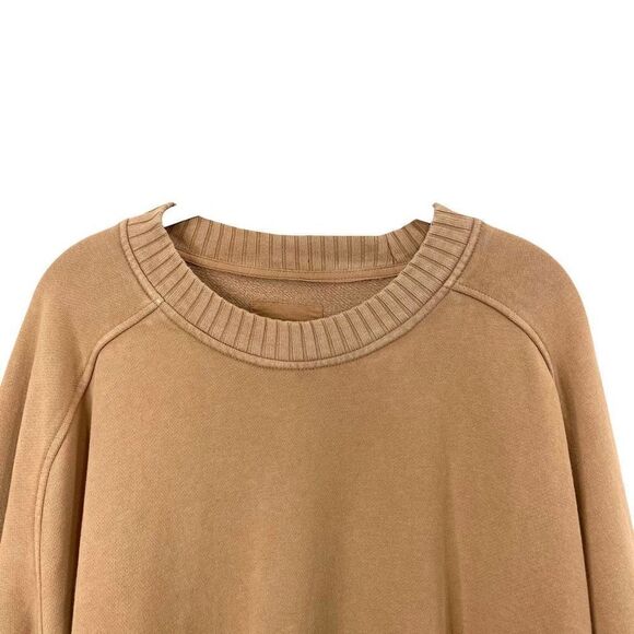 Aerie boxy oversized sweatshirt top Size M caramel camel brown - Picture 2 of 7